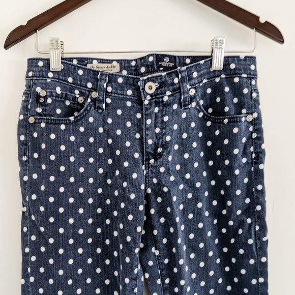 Adriano Goldschmeid AG polka dot ankle jeans - Picture 2 of 5